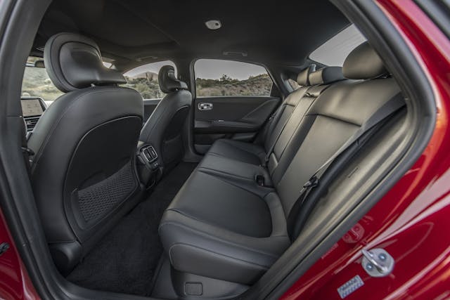 2023 Hyundai Ioniq 6 Limited red interior rear seat