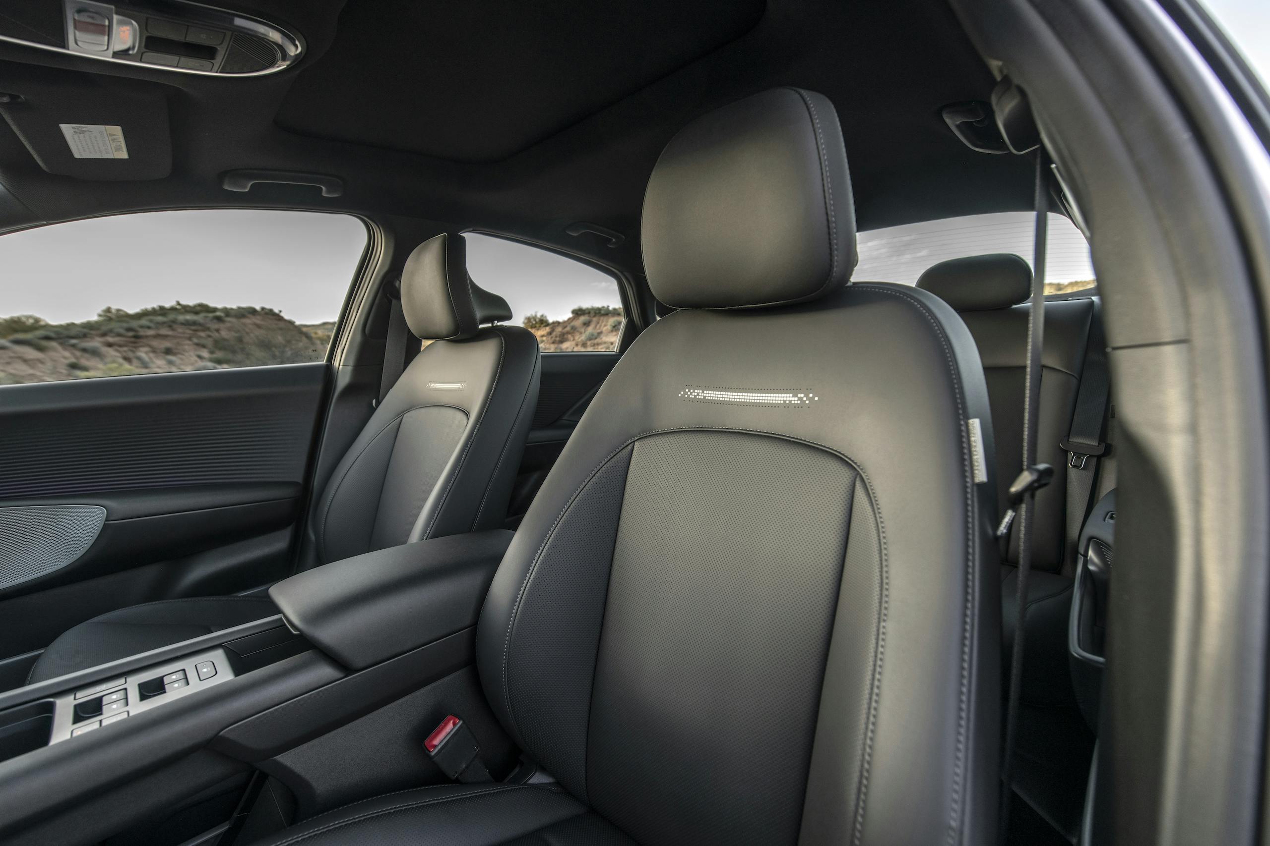 2023 Hyundai Ioniq 6 Limited red interior front seat