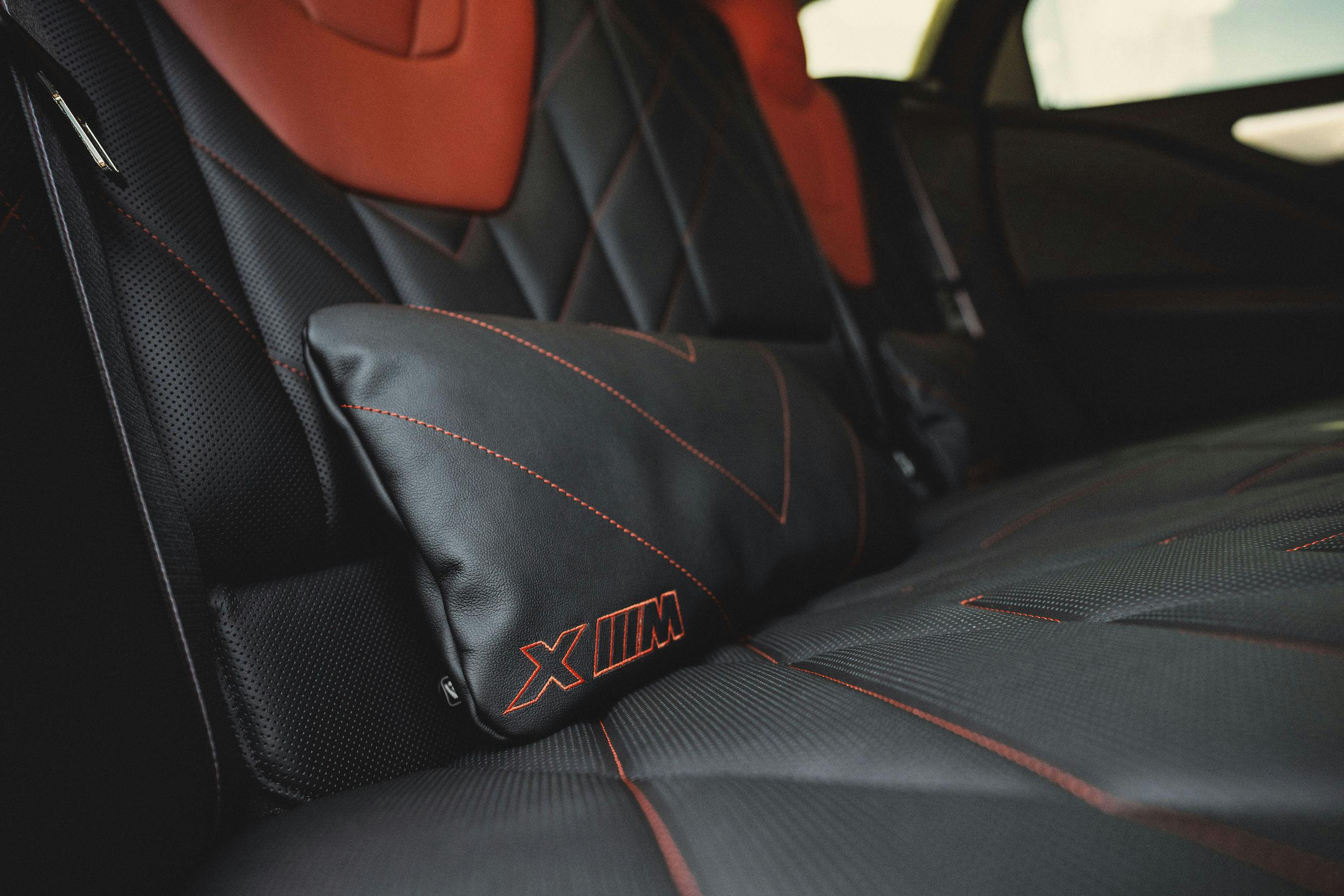 2024 BMW XM Label Red interior seat detail