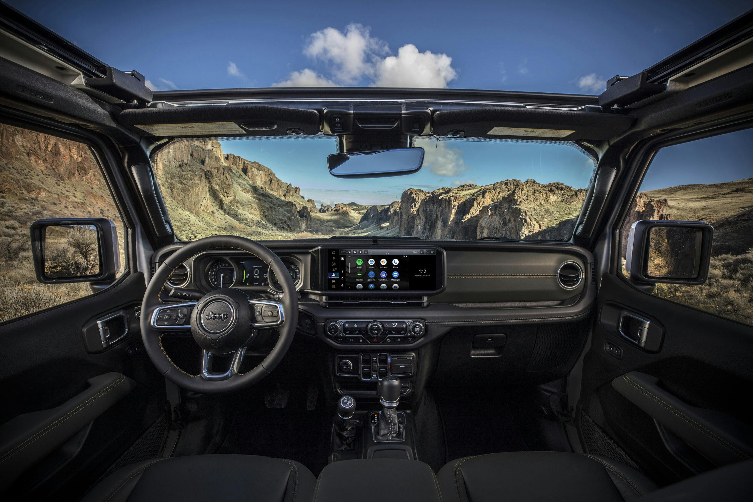 2024 Jeep Wrangler High Altitude 4xe interior front display area