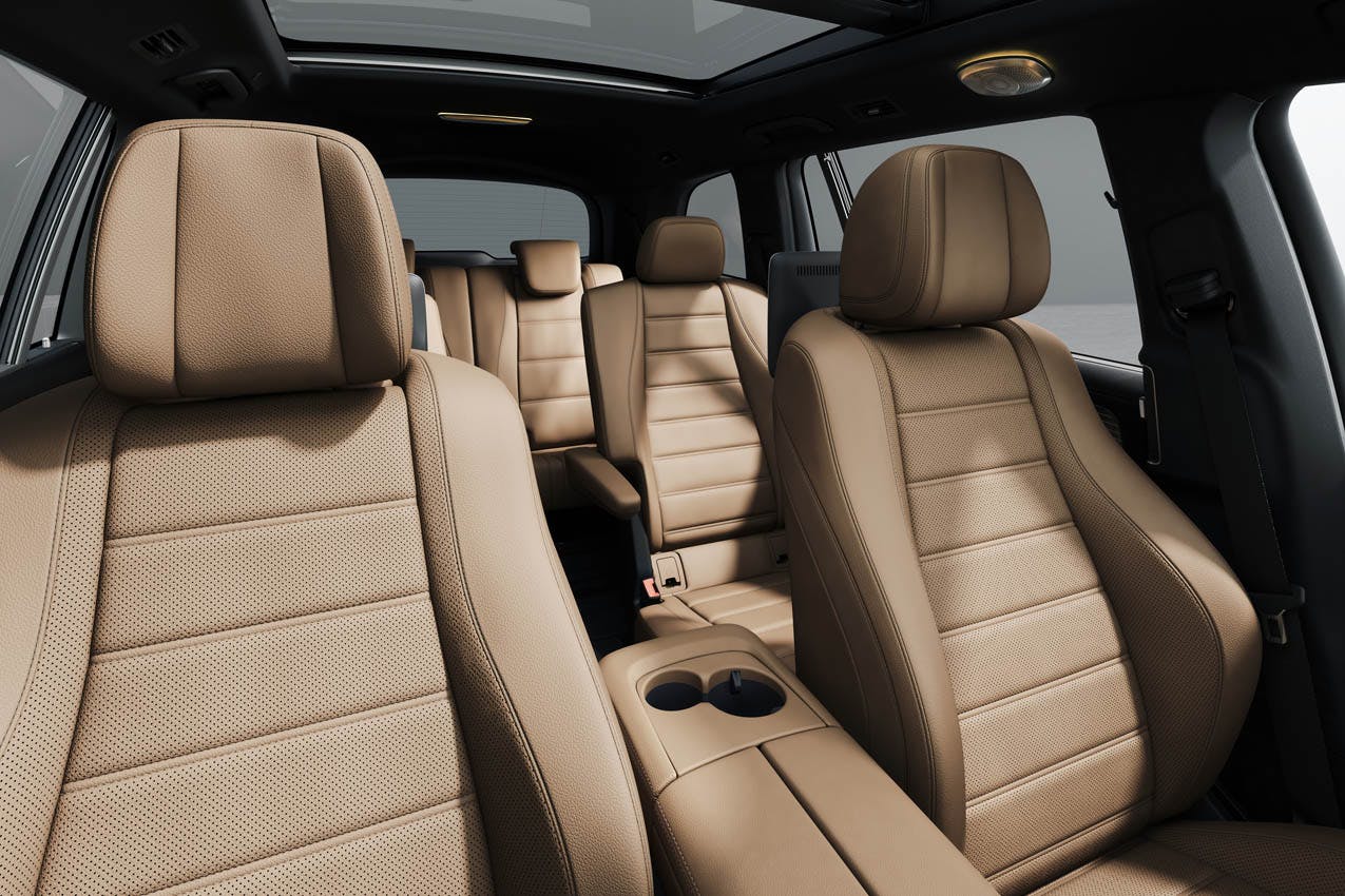 2024 Mercedes-Benz GLS interior brown seats