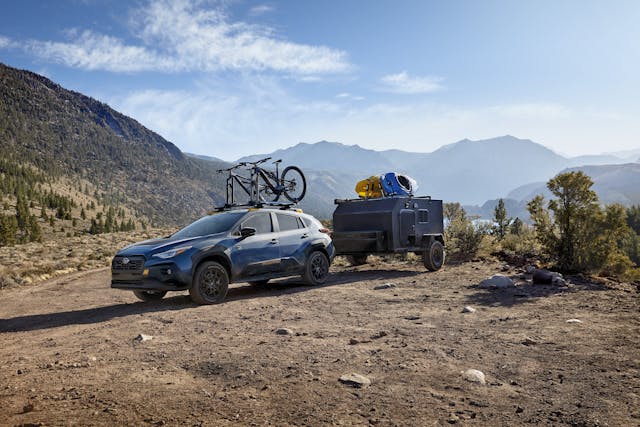 2024 Subaru Crosstrek Wilderness towing camping