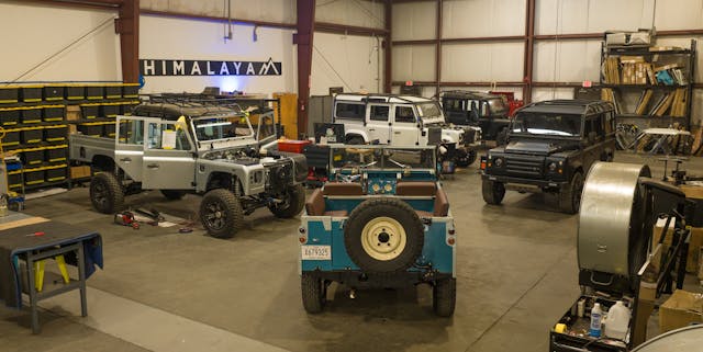 Himalaya Land Rover shop interior wide