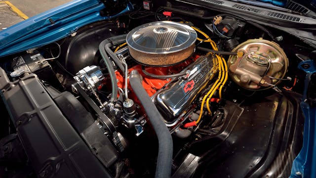 Bruce Springsteen 1969 Chevrolet Chevelle Convertible engine bay