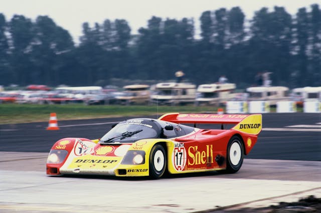 Porsche 962C with a dual-clutch PDK gearbox at the 1987 Würth Super Cup race