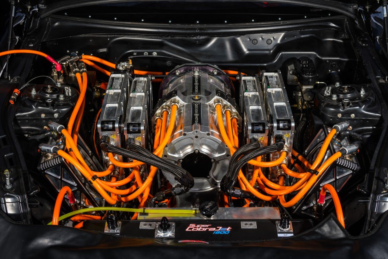 Ford Mustang Super Cobra Jet 1800 electric motor guts detail