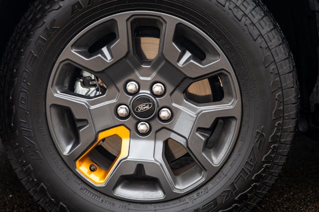 Ford Maverick Tremor package wheel color pop detail
