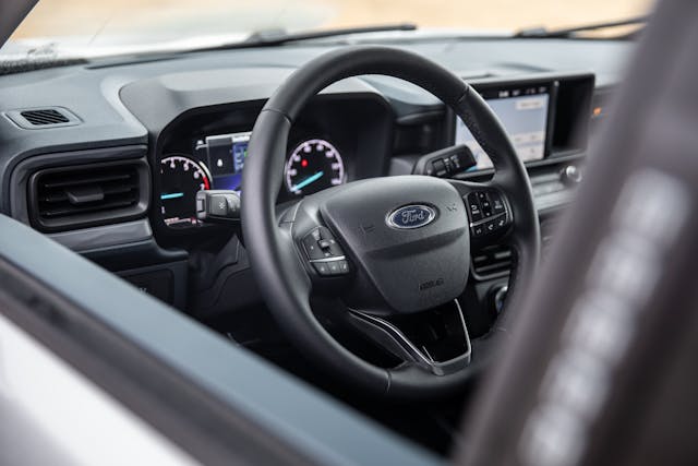 Ford Maverick Tremor package interior front steering wheel