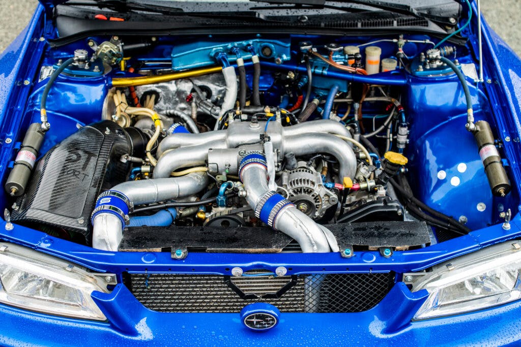 Subaru WRX Rally Car engine bay