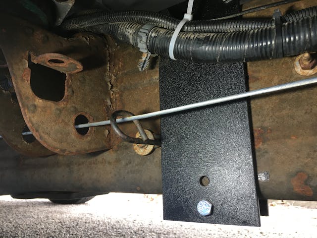 Chevrolet diesel engine lift pump fix frame bracket