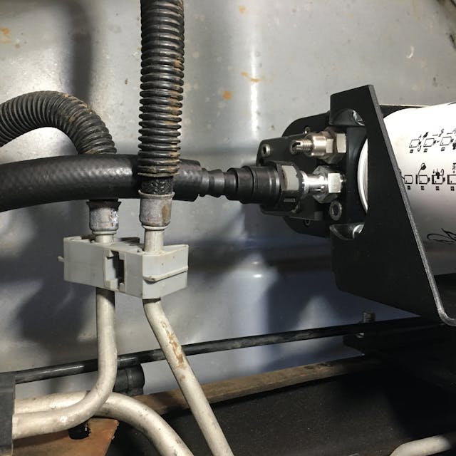 Chevrolet diesel engine lift pump fix connections