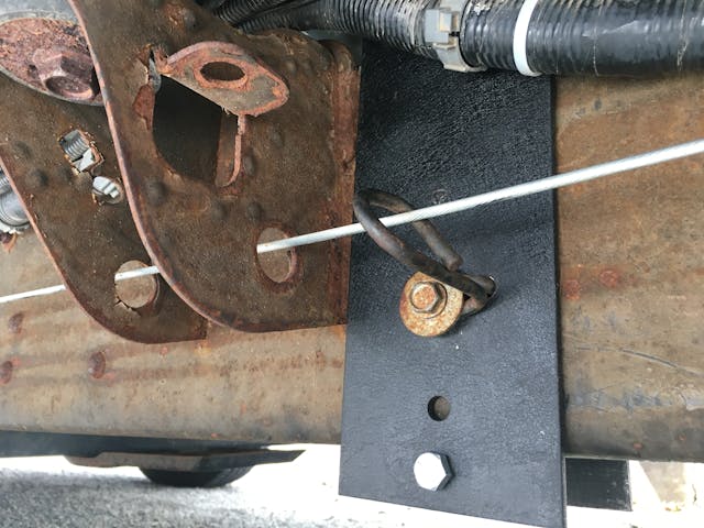 Chevrolet diesel engine lift pump fix frame bracket