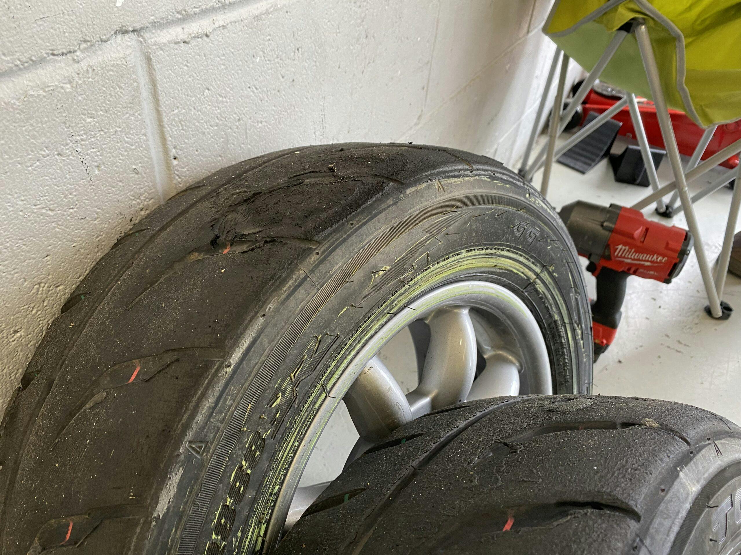 EnduroKA damage 2 crash flat spot tire