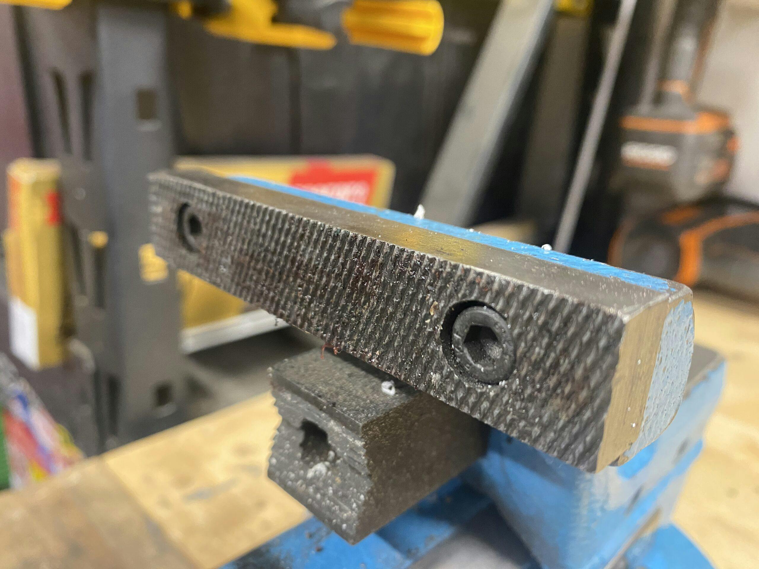 serrated vise jaws