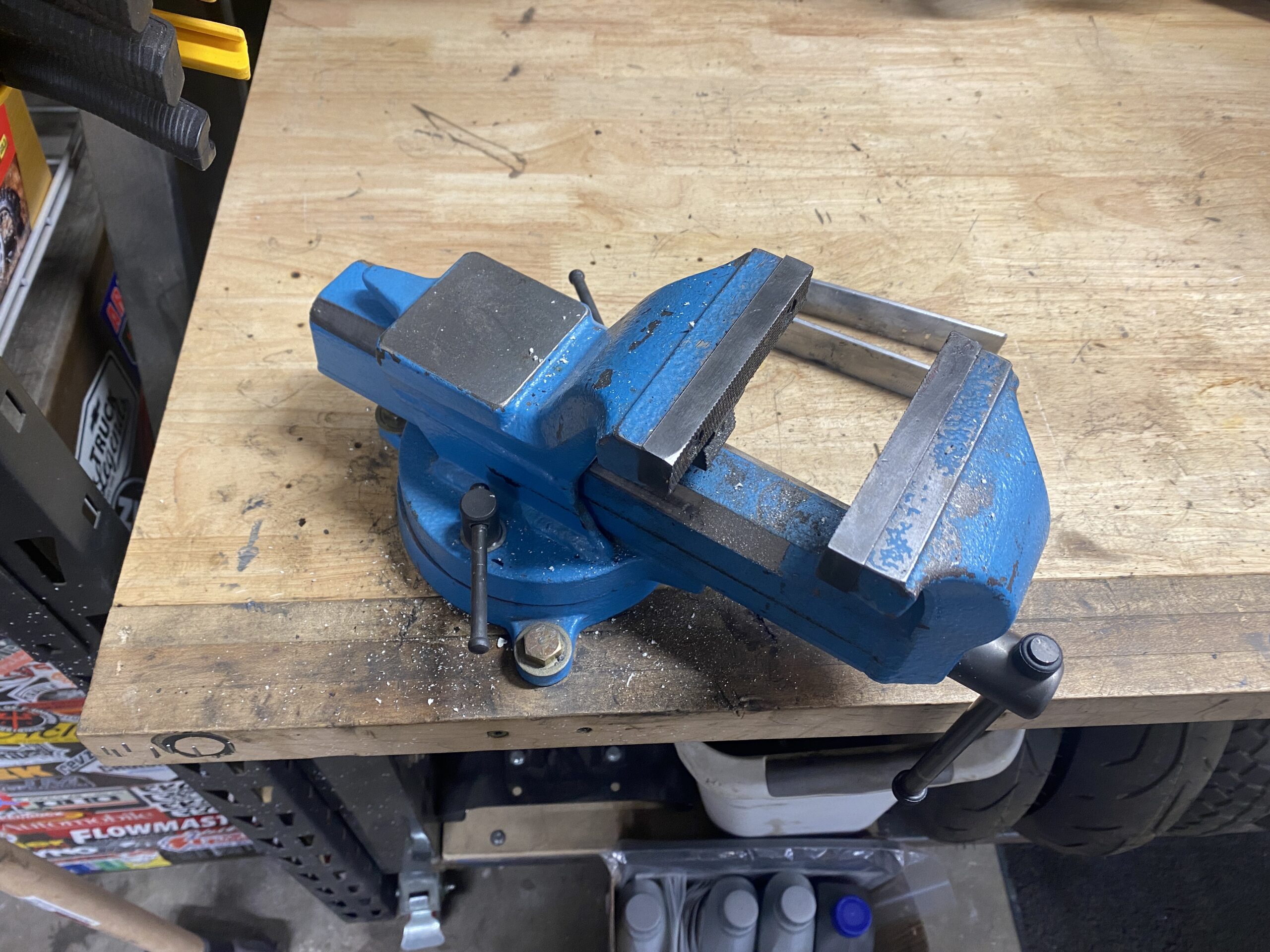 Steel bench online vise for sale