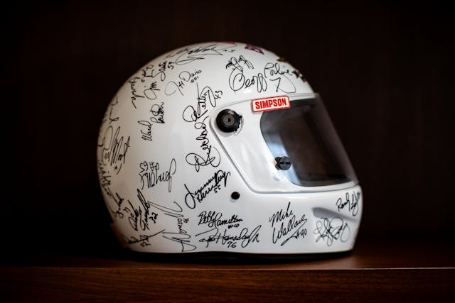 Jeff Gordon signed helmet memorabilia
