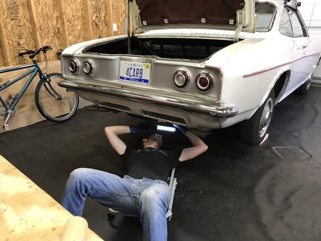 Kyle Inspecting under Corvair