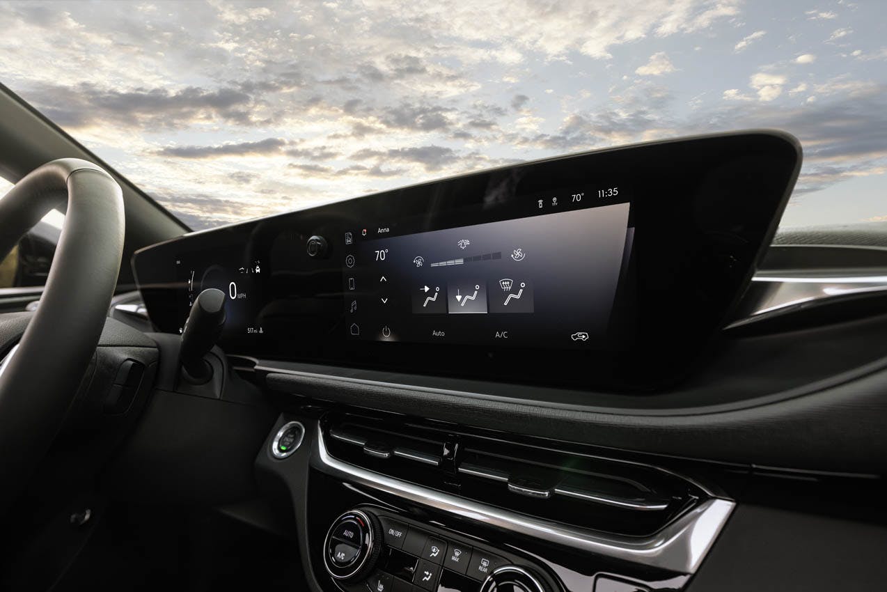 2024 Buick Envista ST interior screen close-up