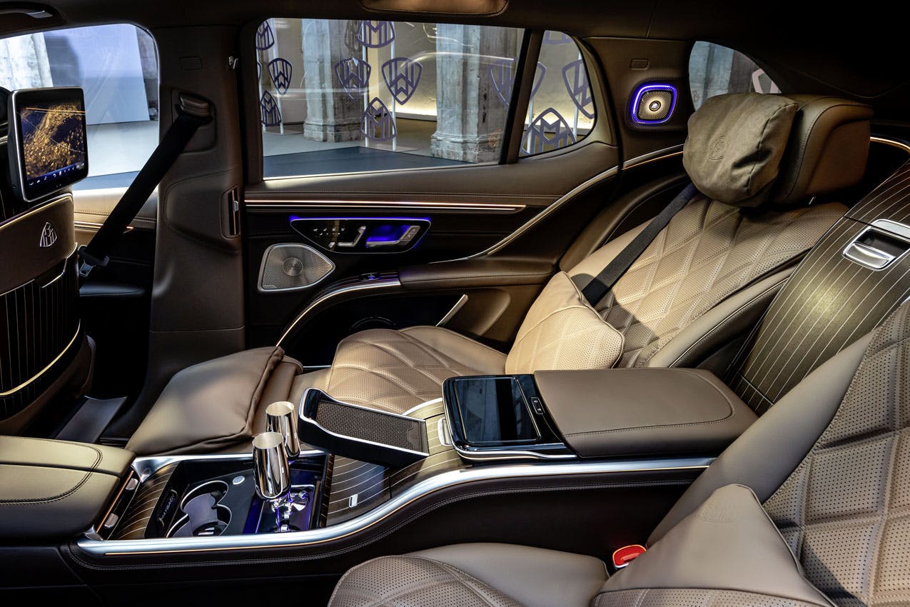 Mercedes-Maybach EQS SUV interior second row seats