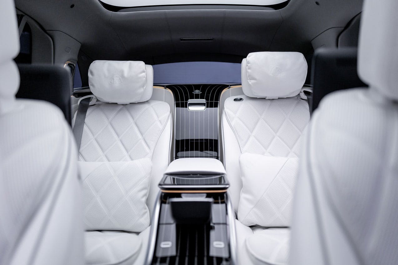 Mercedes-Maybach EQS SUV interior rear seats