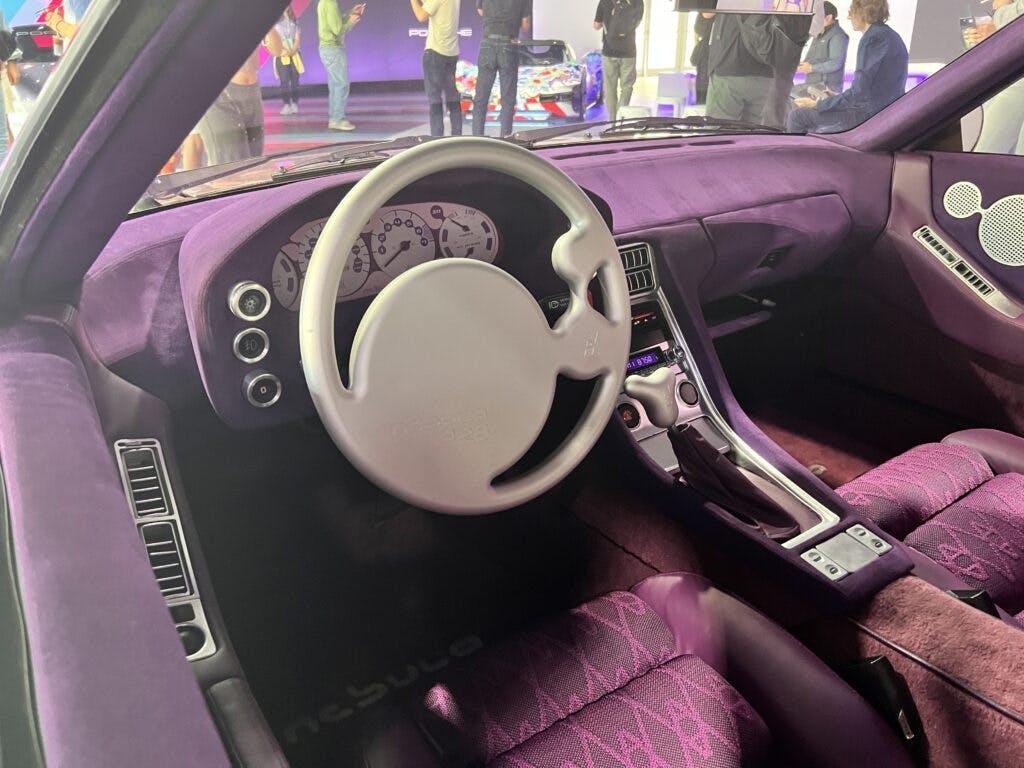 Porsche Nebula interior steering wheel