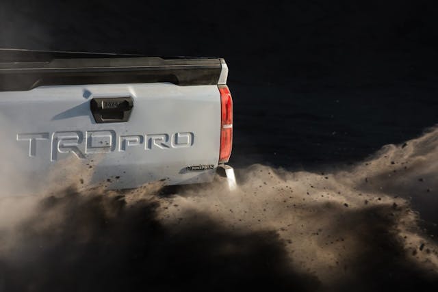 2024 Toyota Tacoma TRD Pro rear tailgate shot