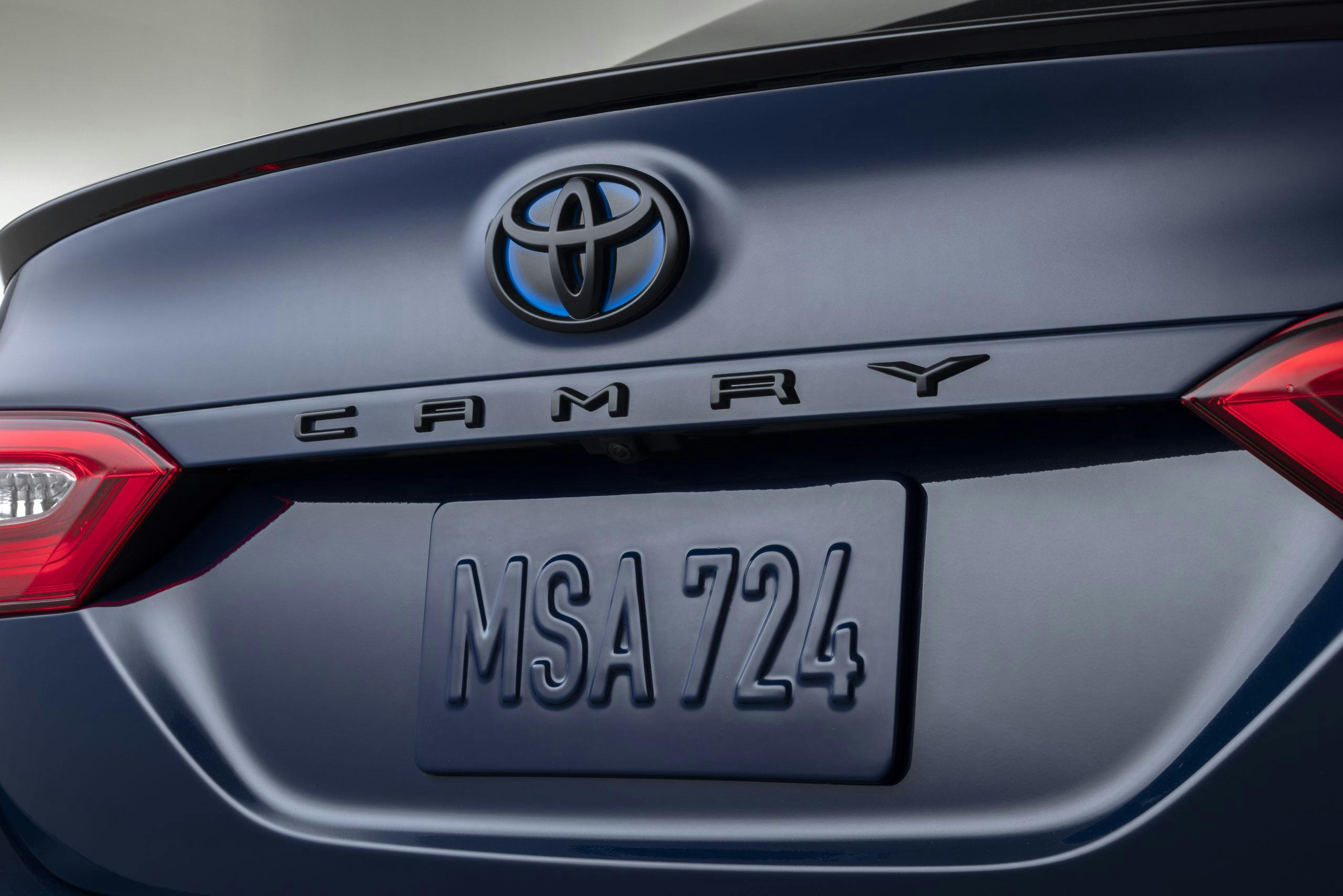 Toyota Camry Nightshade rear trunk badging