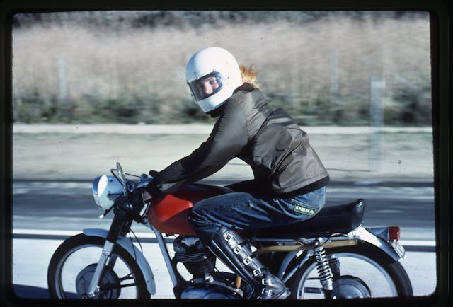 1961 Ducati Diana on highway