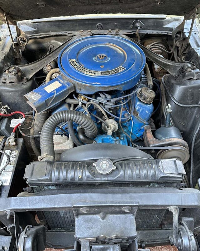 1970 Mercury Cougar engine vertical