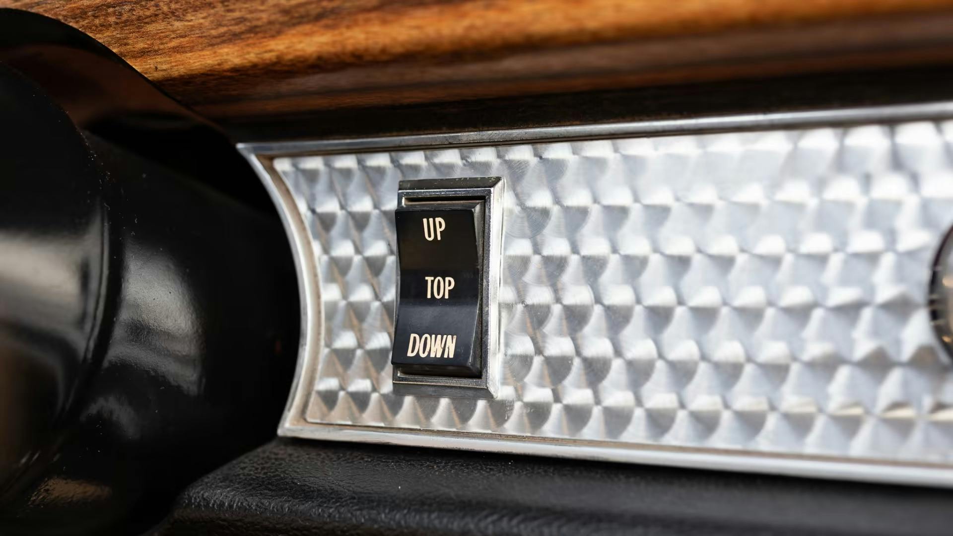 1970 Pontiac GTO Judge Ram Air IV Convertible interior dash top switch
