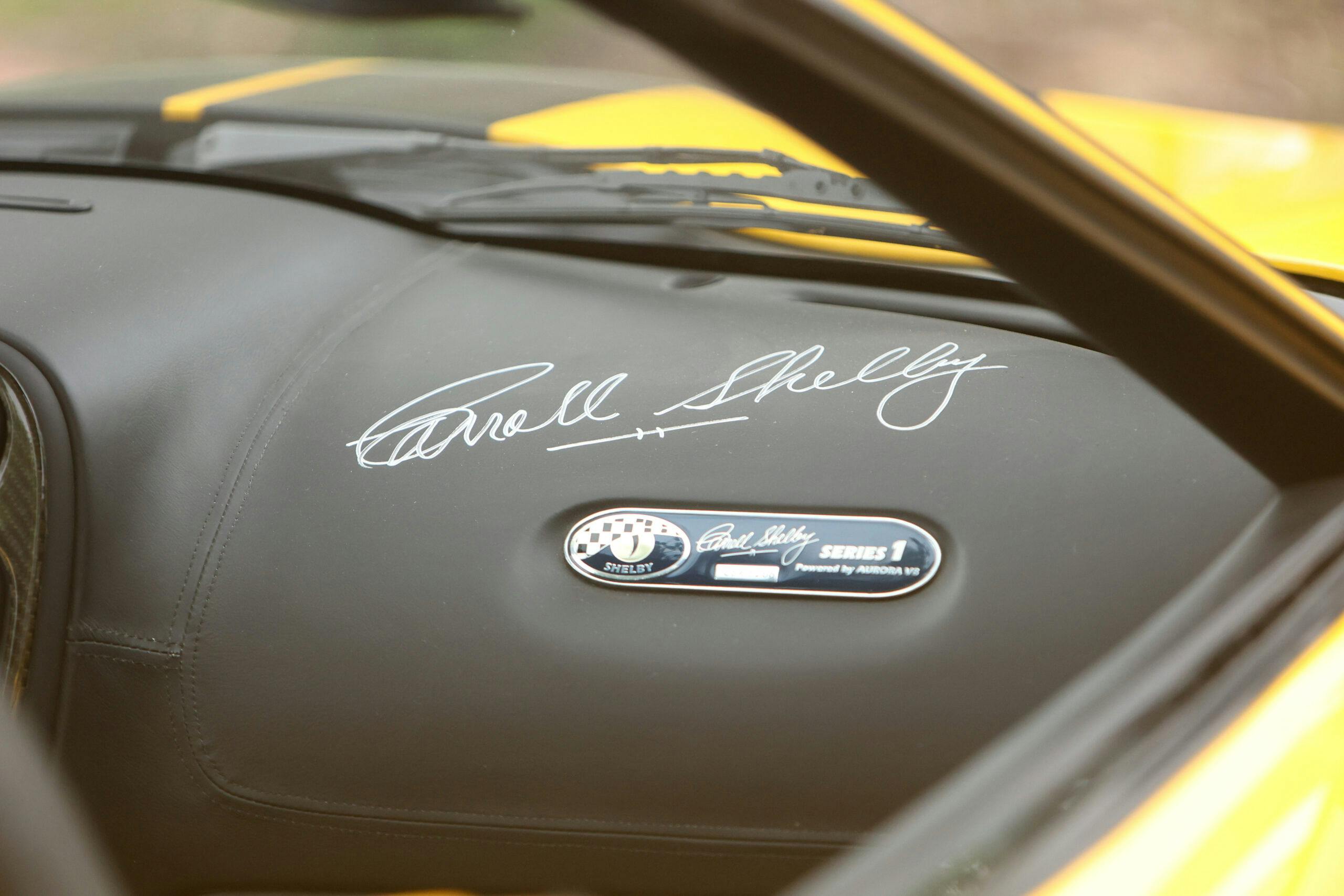 1999 Shelby Series 1 signed dash