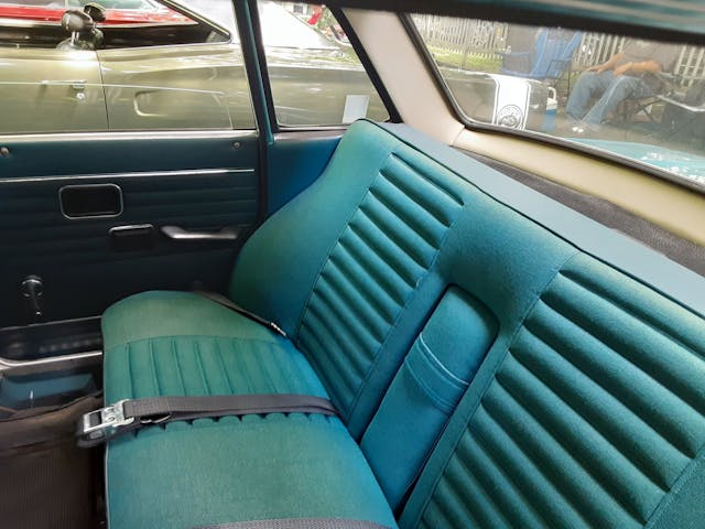 1969 Volvo 144S interior rear seat