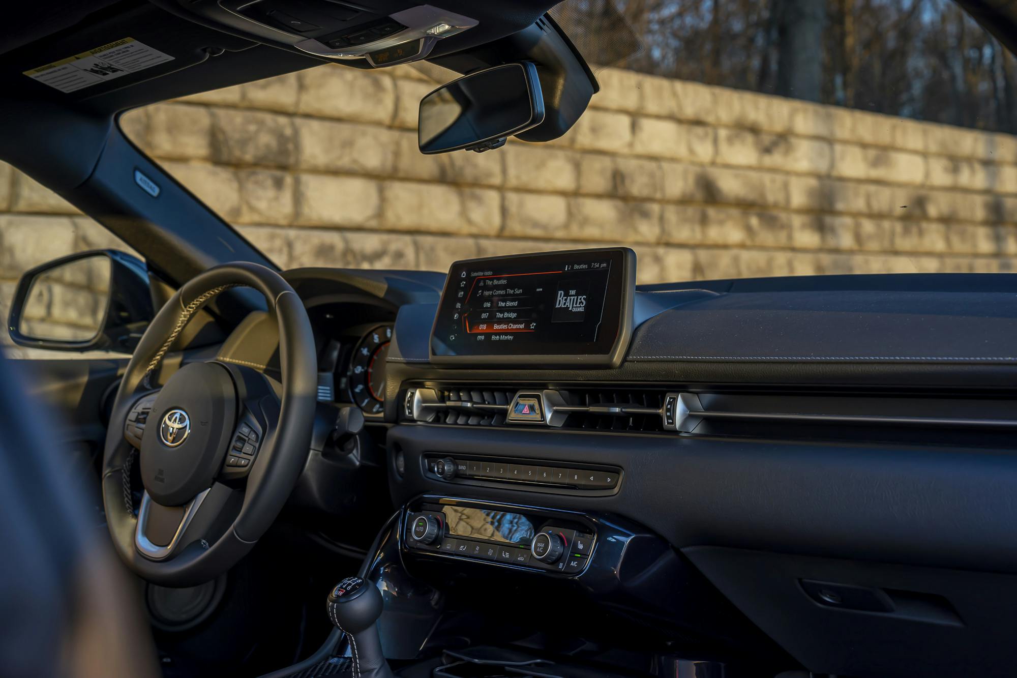 2023 Toyota GR Supra interior front dash