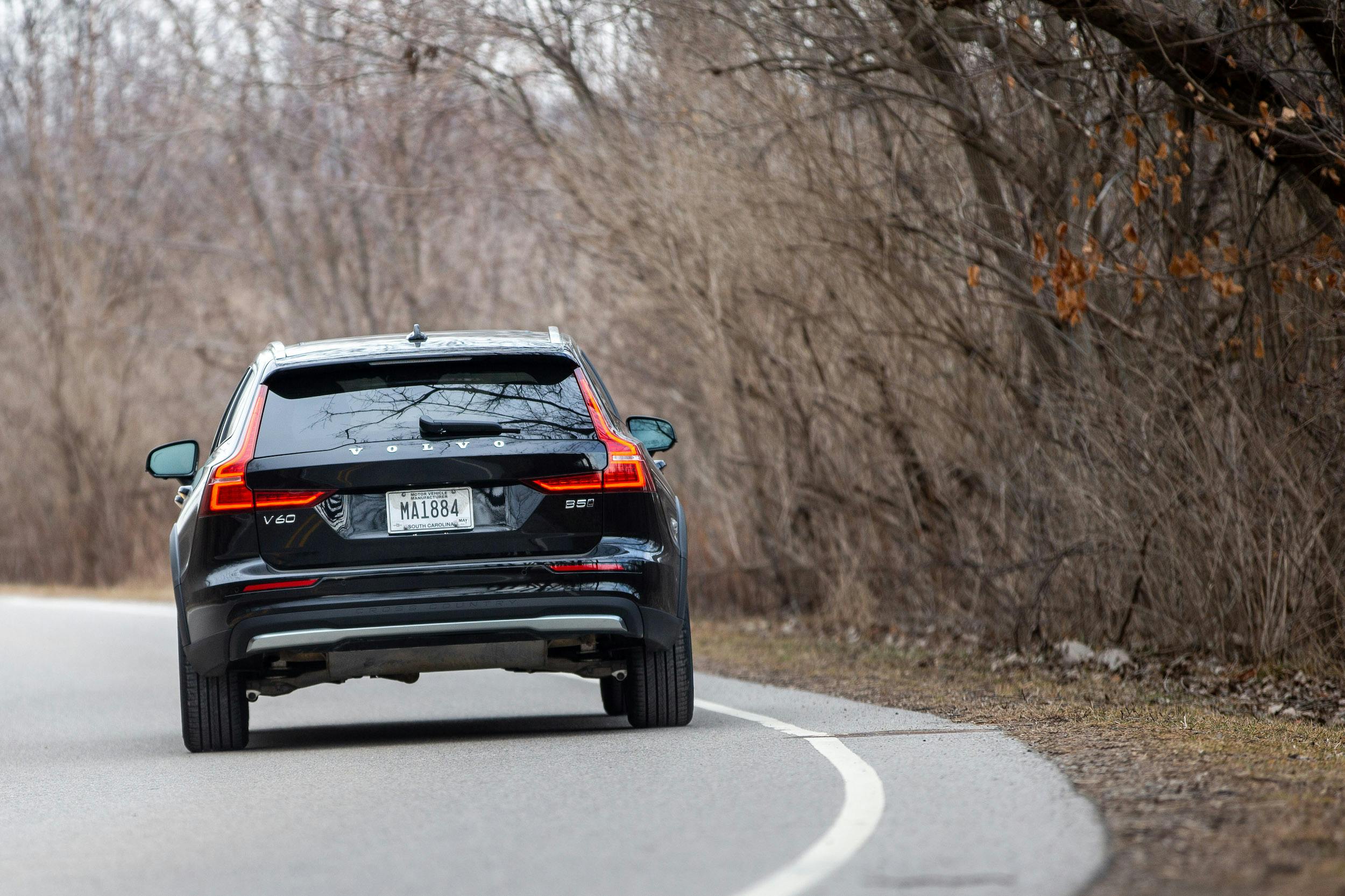 2023 Volvo V60 Cross Country rear driving action