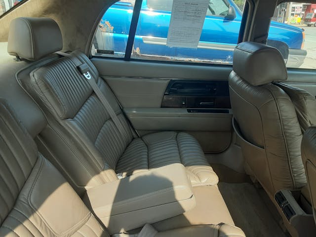 1996 Buick Park Avenue Ultra interior rear seats