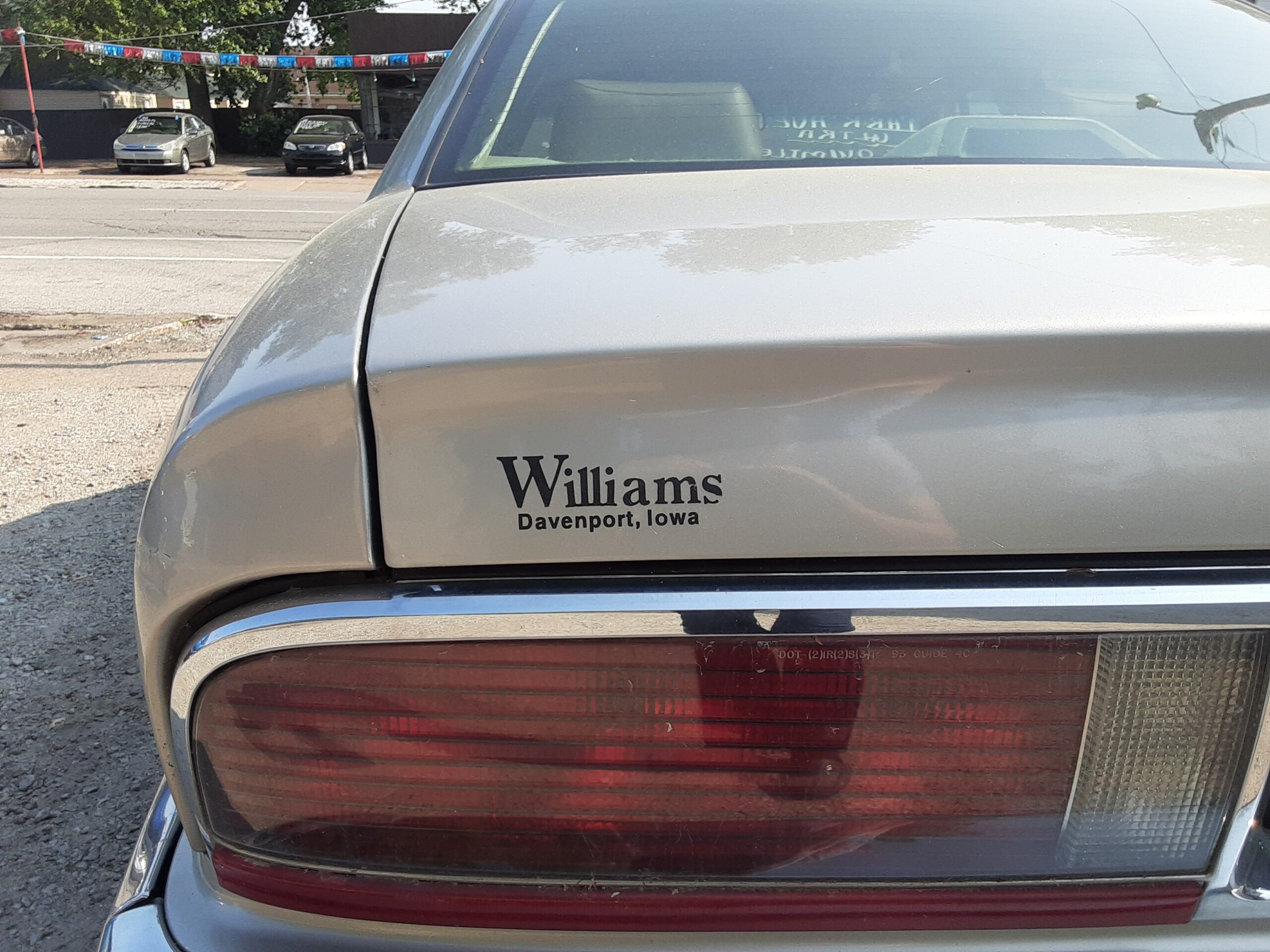 1996 Buick Park Avenue Ultra dealer sticker
