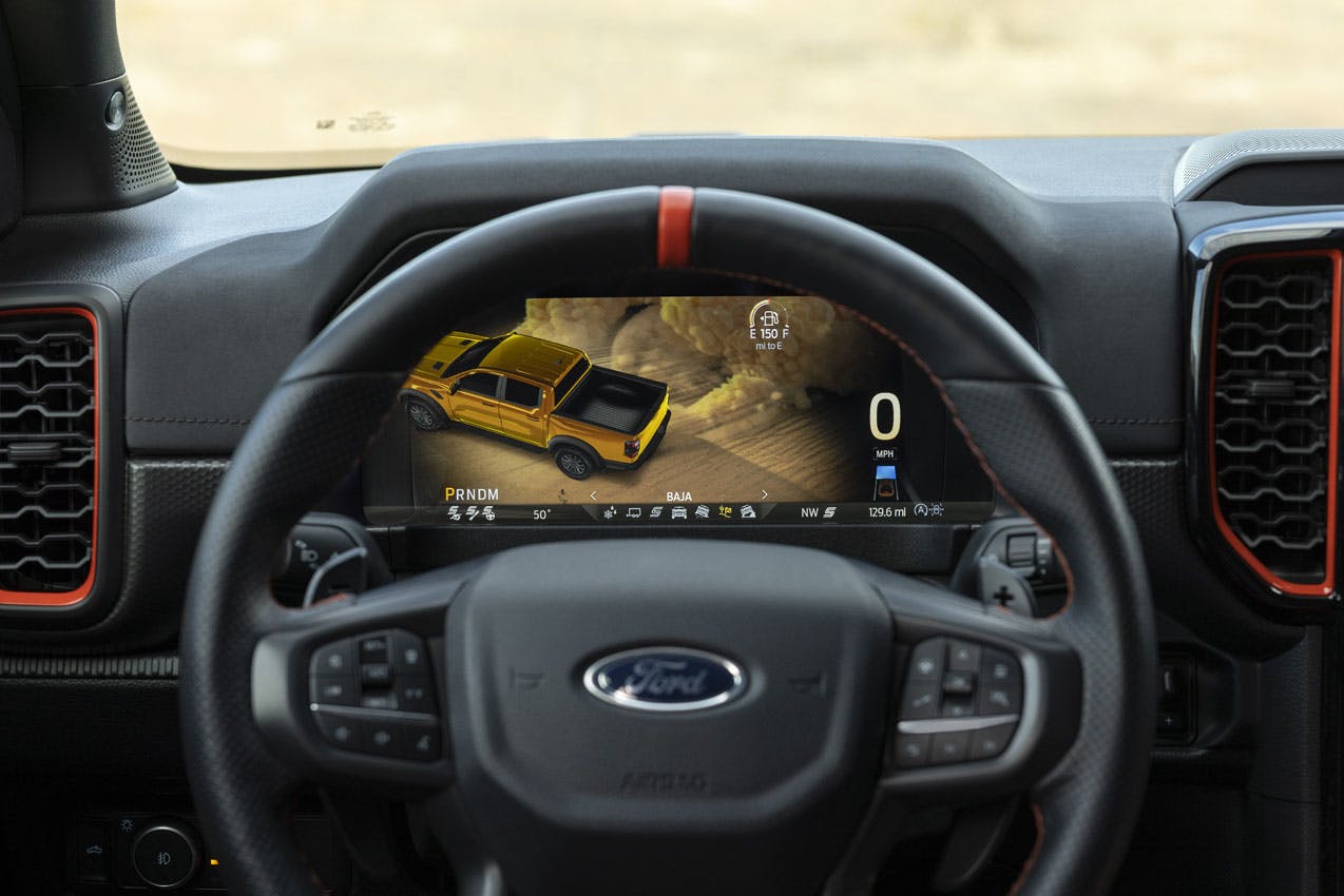 2024 Ford Ranger Raptor interior digital instrument cluster