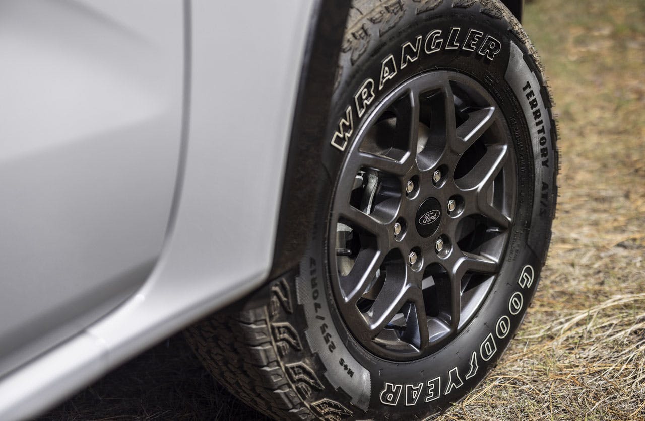 2024 Ford Ranger XLT Sport exterior wheel and tire detail