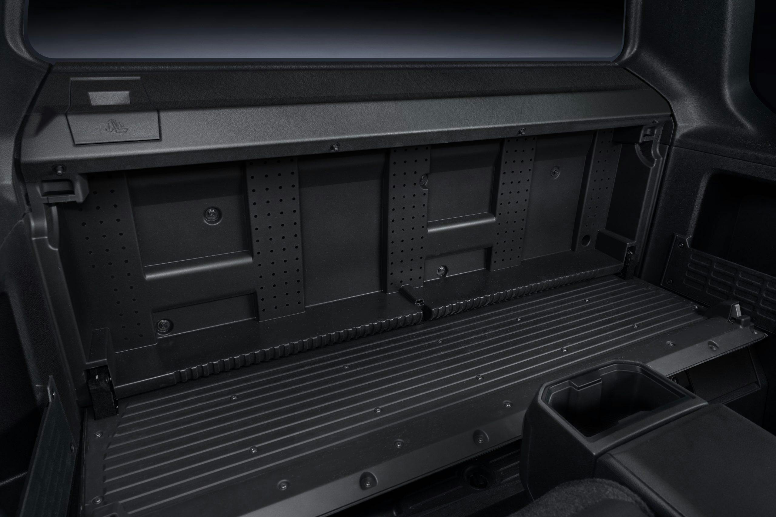 2024 Toyota Tacoma PreRunner interior rear storage area