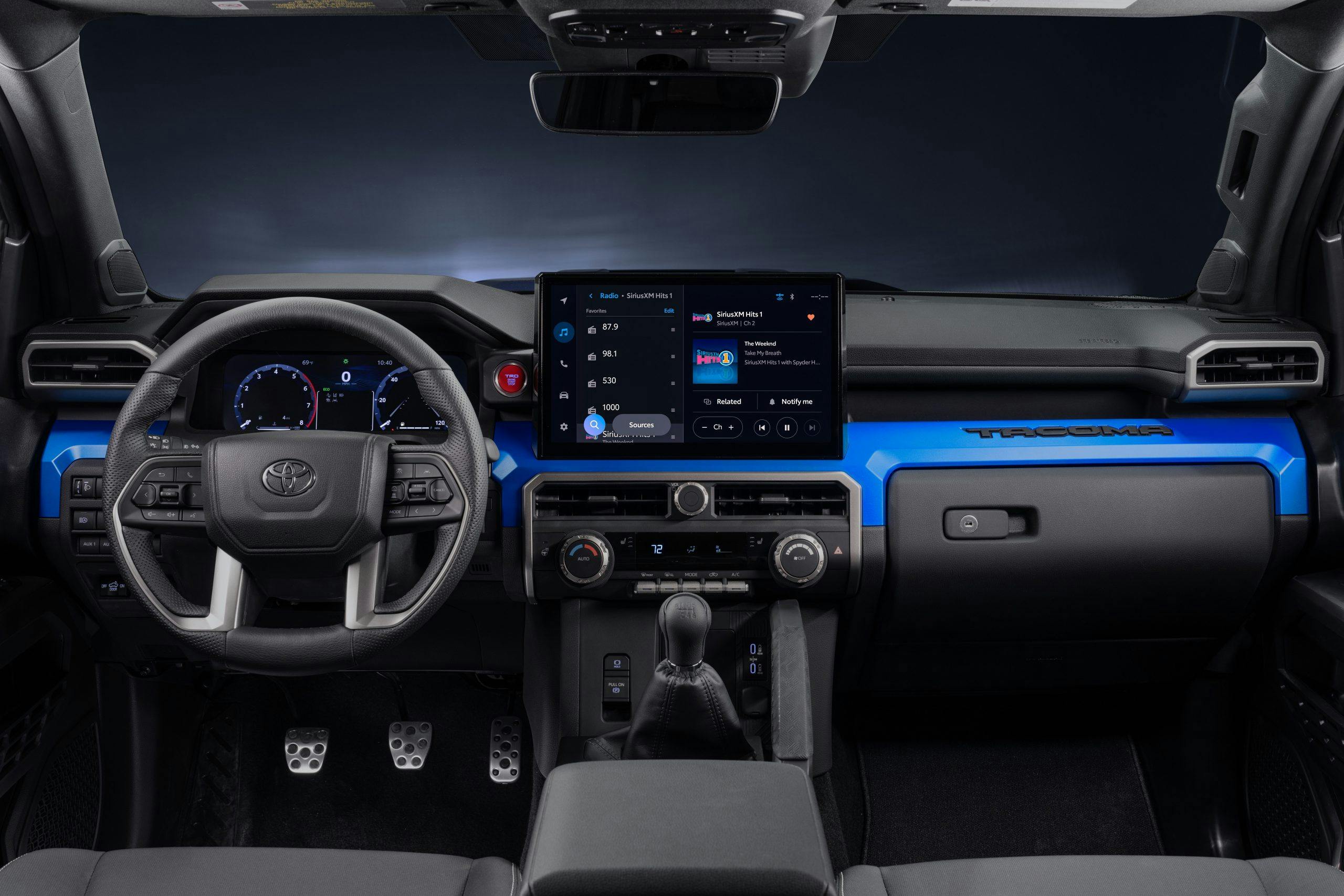 2024 Toyota Tacoma Sport interior front cabin area