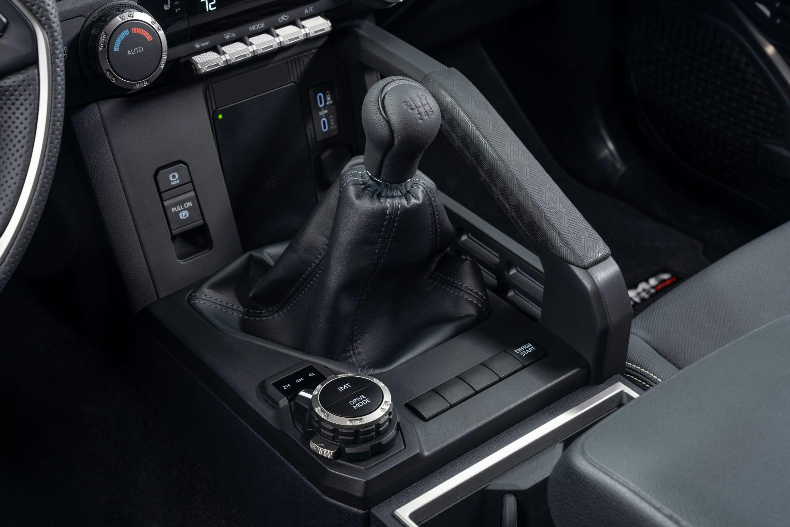 2024 Toyota Tacoma Sport interior manual transmission detail