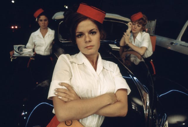 American Graffiti Jana Bellan and Donna Wehr as Mel's Drive In Car Hops waitresses