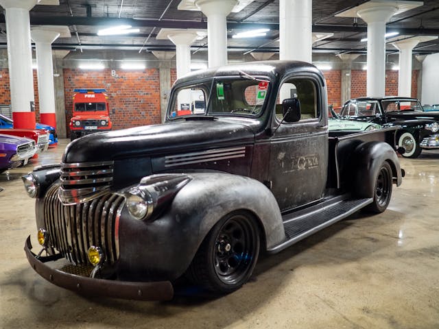Viper V10-Powered 41 Chevrolet Pickup Truck front three quarter