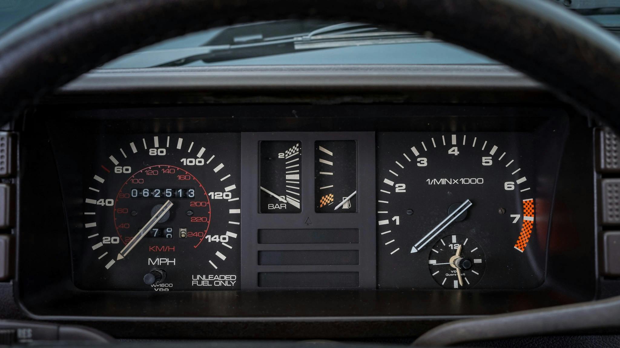 1983 Audi Ur-quattro interior dash driver display