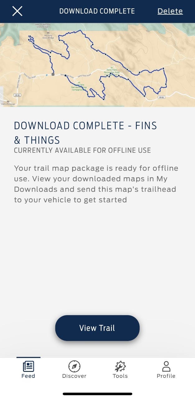 Ford Bronco Trail App map downloads