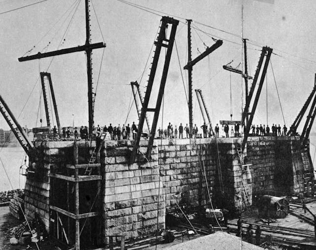 Brooklyn Bridge Foundations 1872