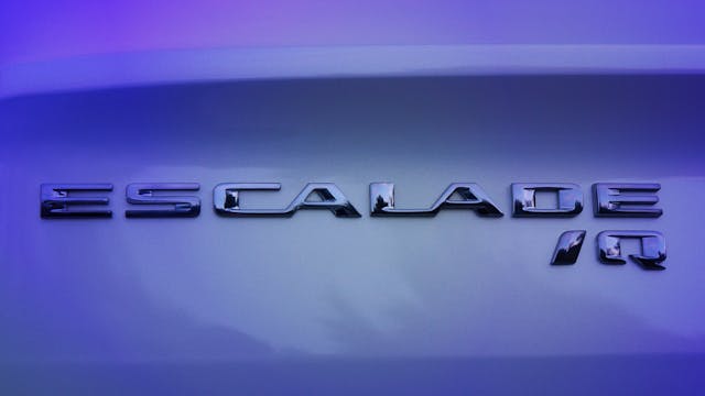 Cadillac Escalade IQ nameplate teaser