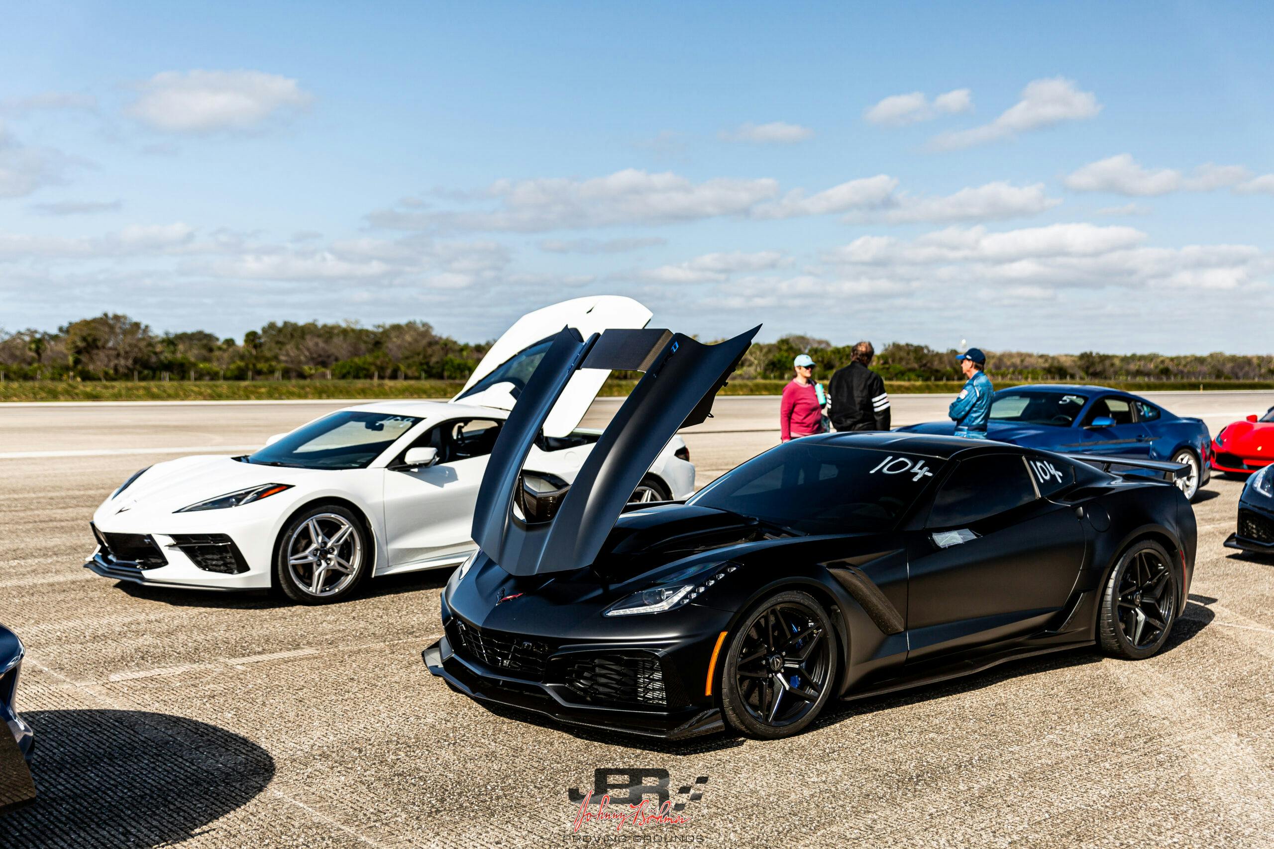corvettes at Johnny Bohmer Proving Grounds
