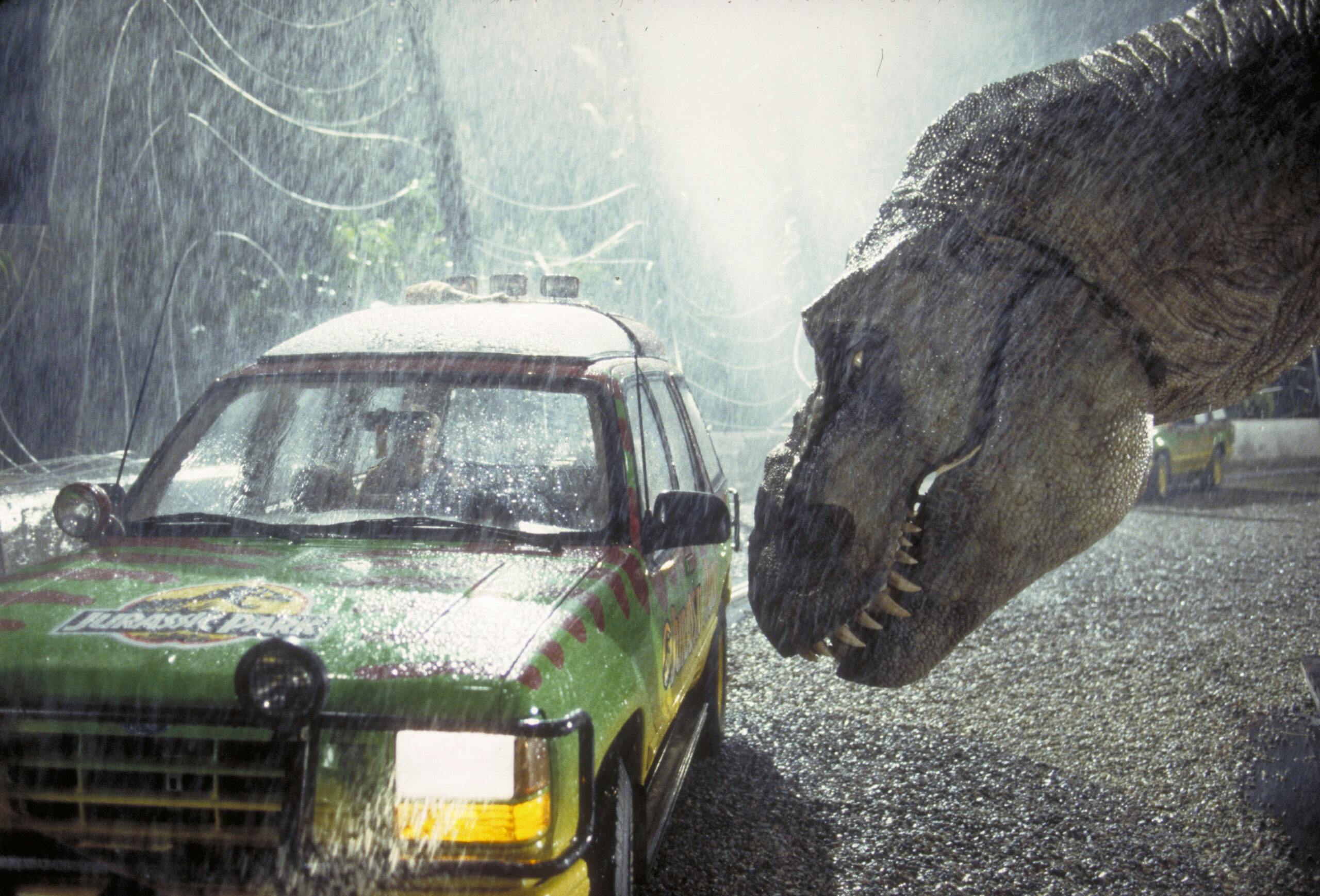 Jurassic Park ford explorer dinosaur