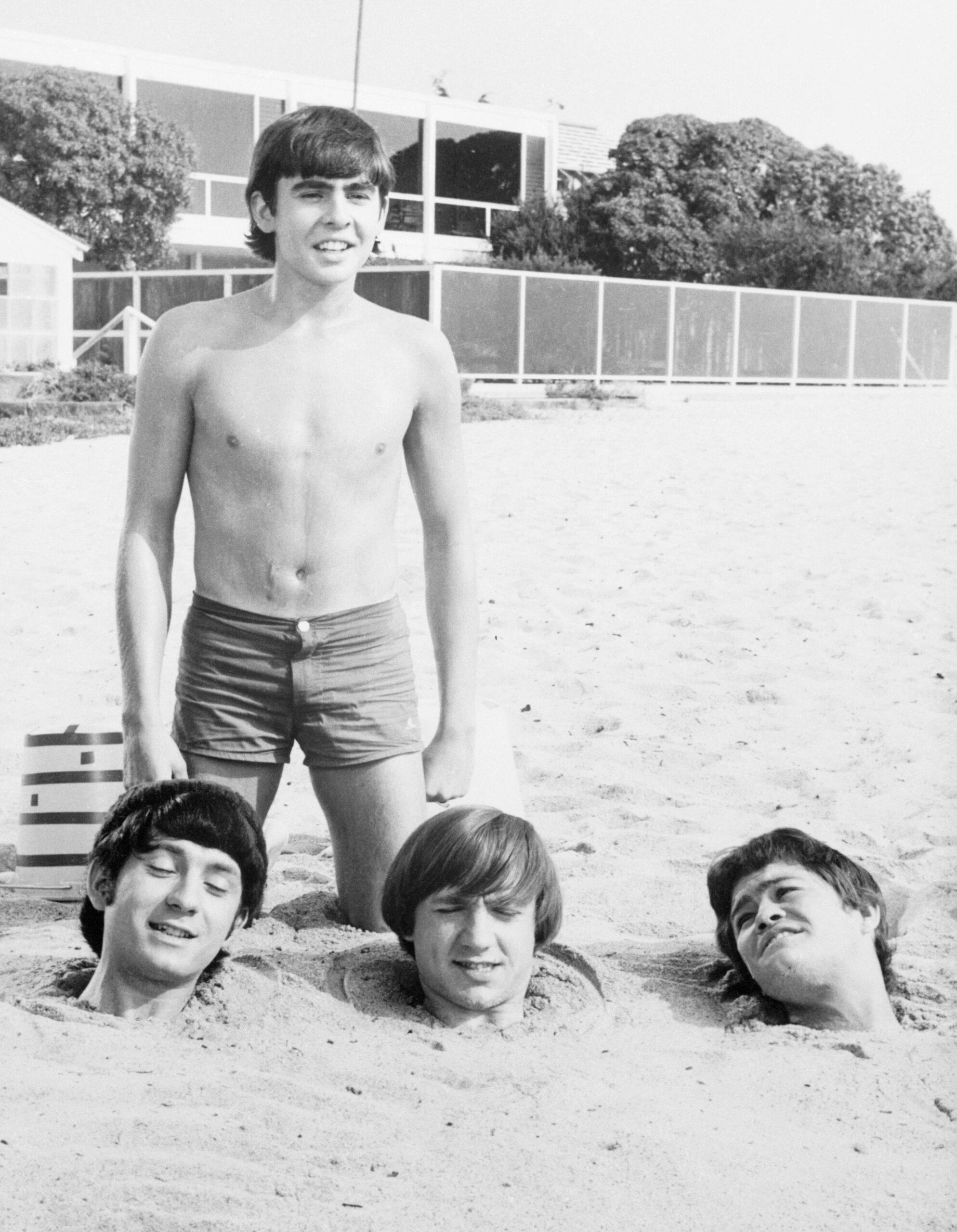The Monkees on the Beach 1966